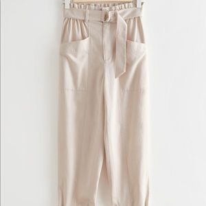 & Other Stories Relaxed Paper Bag Trousers